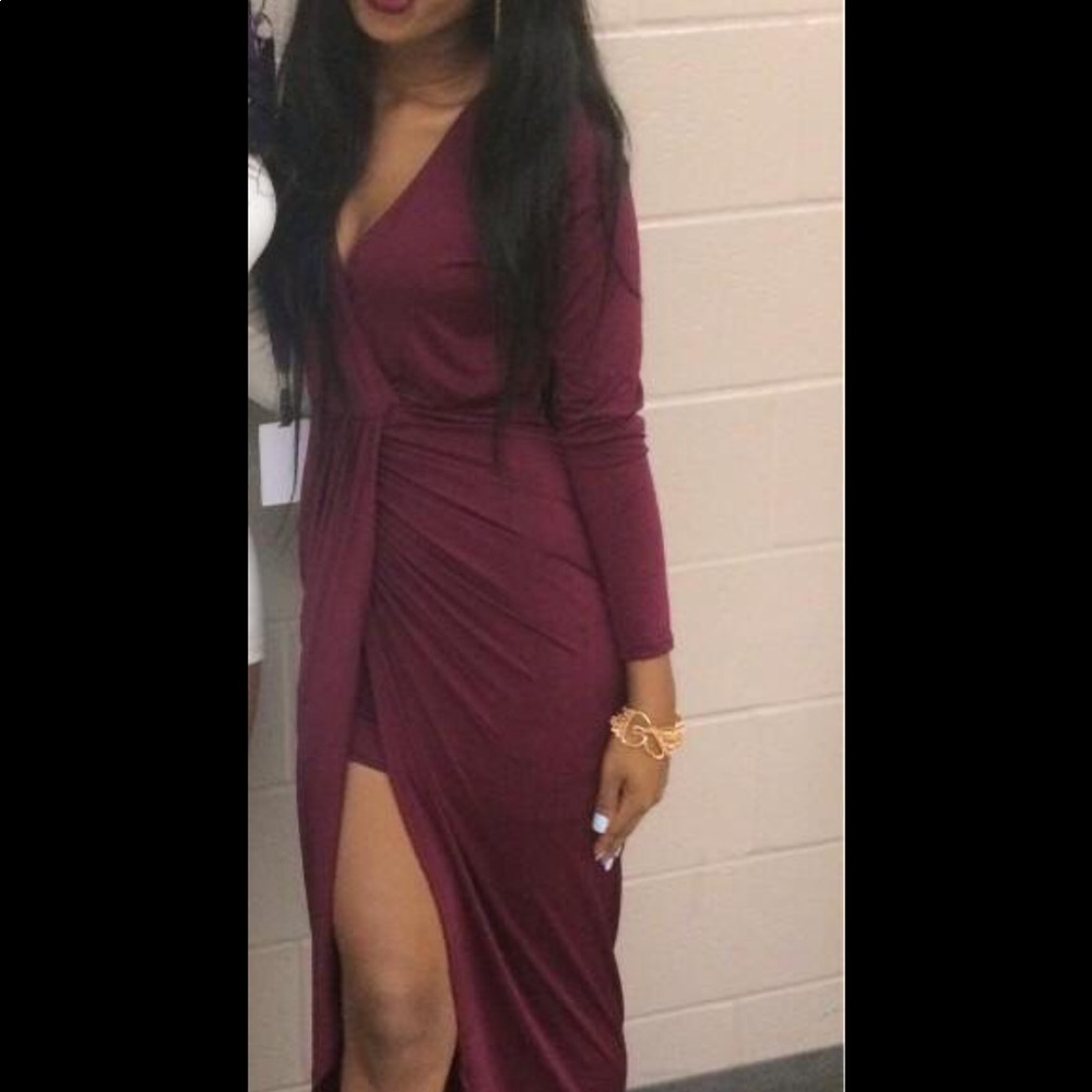 Red Long Sleeve dress